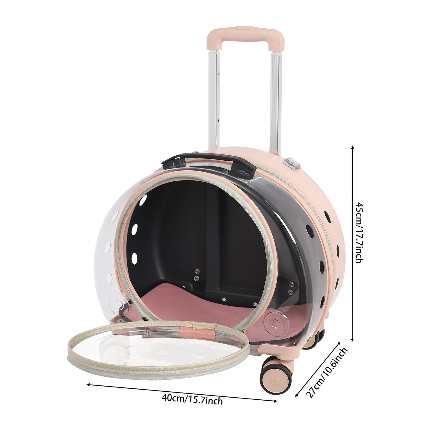 Premium Pet Carrier with Wheels