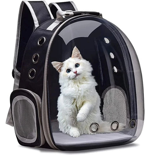 Transparent pet carrier backpack