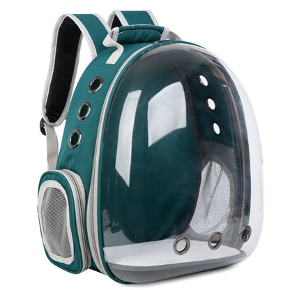 Transparent pet carrier backpack