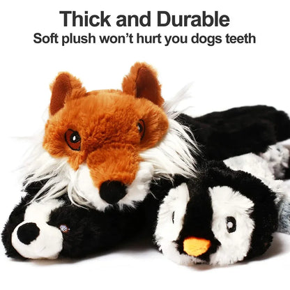 45cm Simulated Animal No-Stuffing Dog Chew Toy with Squeakers & Crinkle – Durable Plush Pet Toy